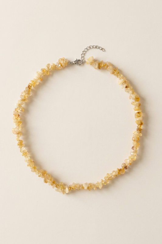 KLARA BUTTER YELLOW CORAL NECKLACE