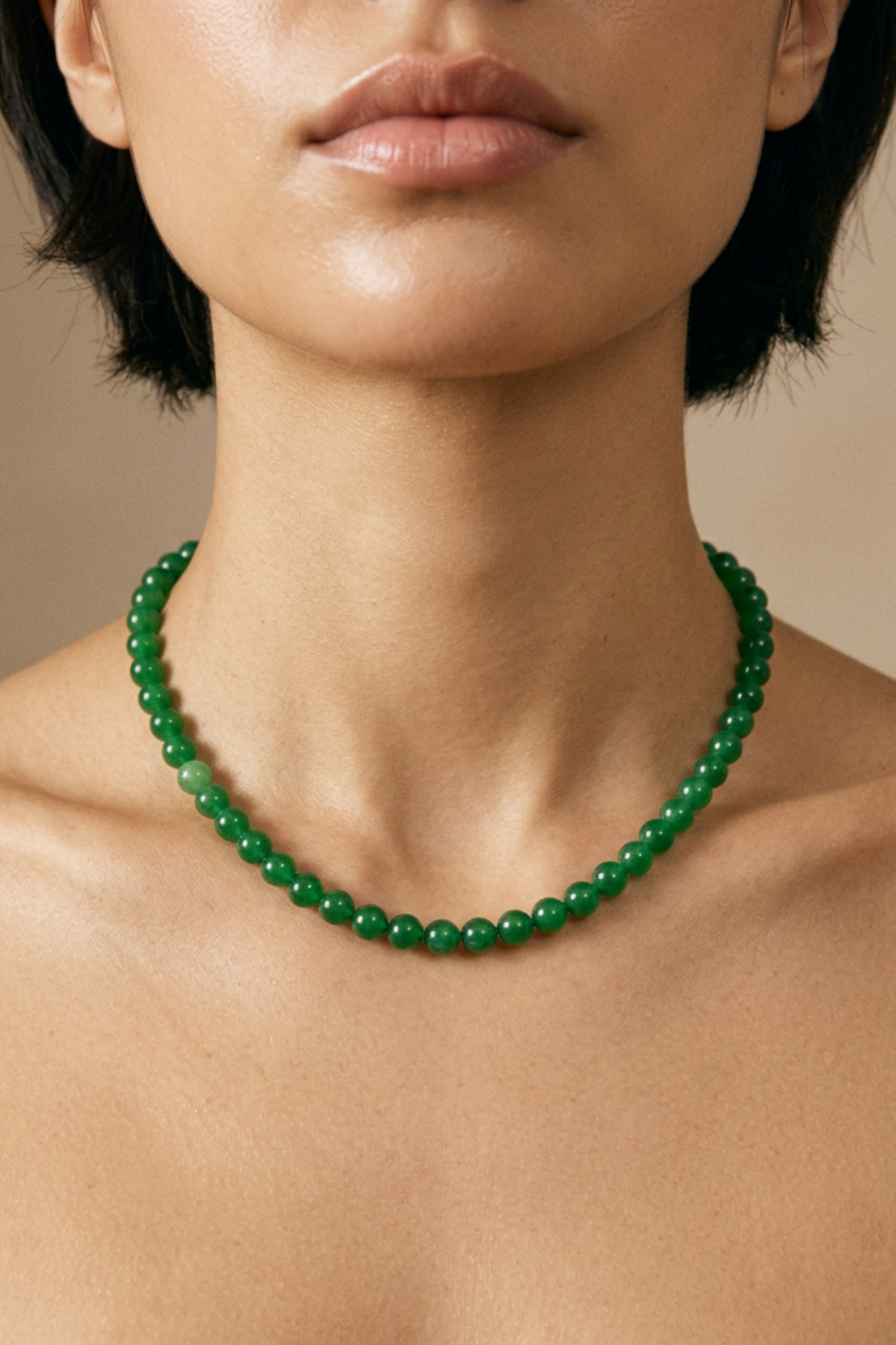 IDA GREEN BEAD NECKLACE