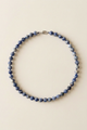 LOUISE BLUE MARBLE BEAD NECKLACE