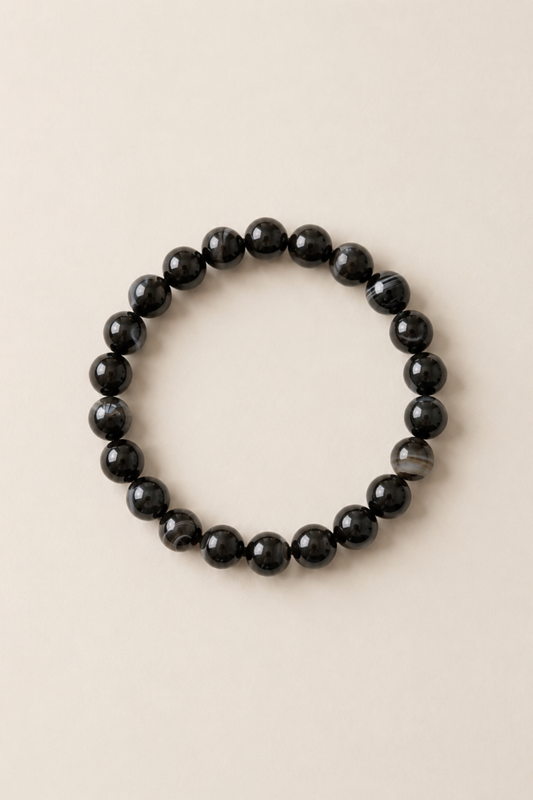 ELIN BLACK AGATE BRACELET
