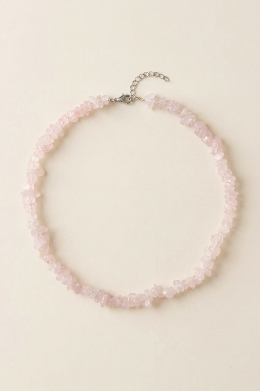 BRITTA ROSE QUARTZ NECKLACE