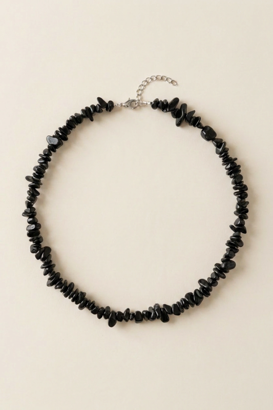 BRITTA BLACK ONYX NECKLACE