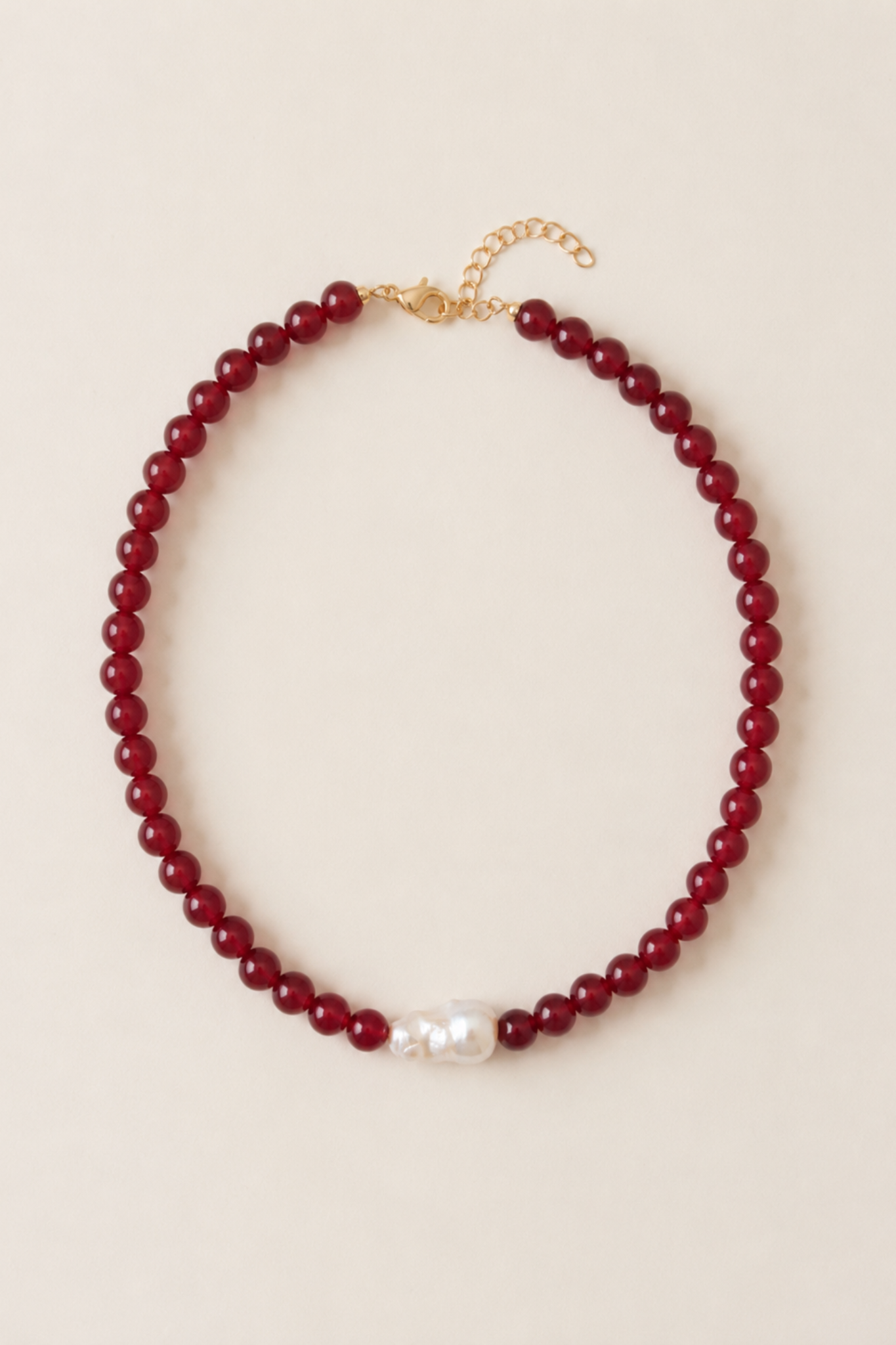 JASMINE BAROQUE NECKLACE RED